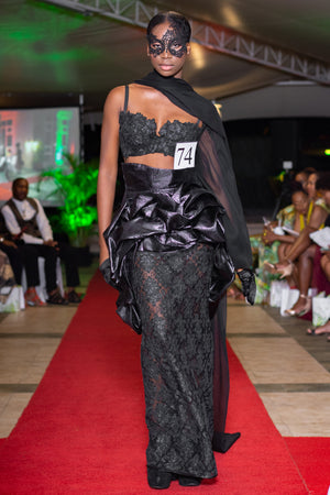 Everything Black (Bra and Shawl)