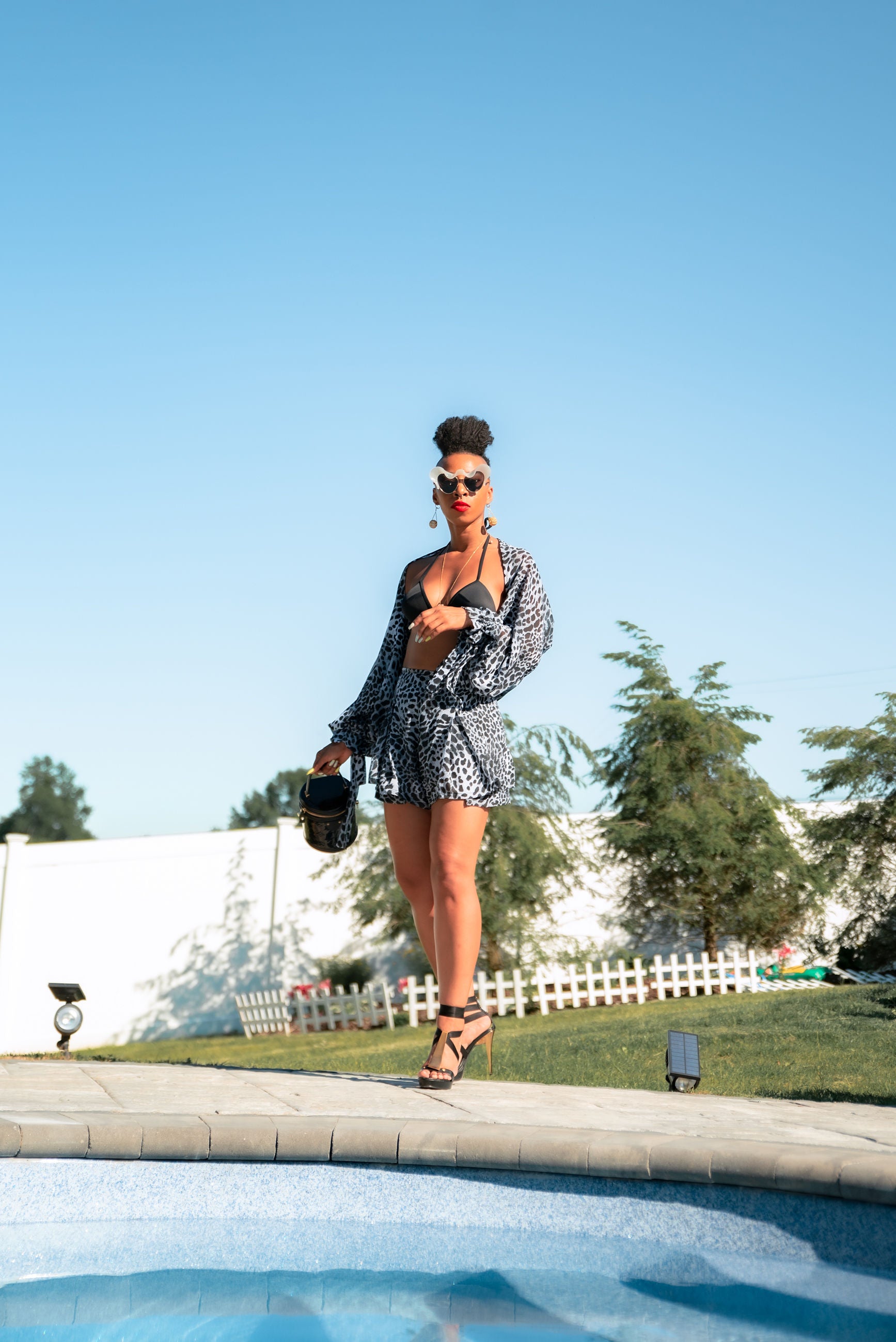A Nandra Scarf And Wrapped Shorts